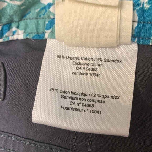 MEC Organic Cotton Technical Hiking Pants, Convertible , Blue/Gray - Picture 7 of 16